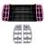 Springos Step Pad mit verstellbarer Höhe #grau-rosa 110597673