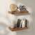 VASAGLE floating shelves, rustic brown, set of 2