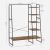 VASAGLE Clothes Rack with Shoe Rack, 5 Shelves, 6 Side Hooks, 45x120x160 cm, Rustic Brown and Black 93439073