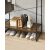 VASAGLE Clothes Rack with Shoe Rack, 5 Shelves, 6 Side Hooks, 45x120x160 cm, Rustic Brown and Black 93439073