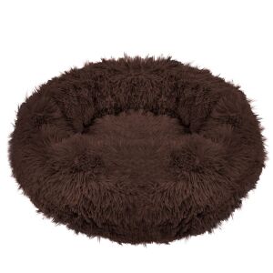 Springos brown plush dog and cat bed 80cm - Cat Bed