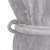 Close-up of the belt loop on a gray hooded bathrobe for men
