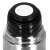 Stainless steel thermos, silver, 500ml, double-walled, keeps drinks hot or cold for 24 hours, close-up of lid