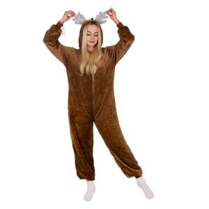 Pijama tip salopeta pentru adulti, model Ren, marime L 93442335 Salopete / Pijamale Kigurumi
