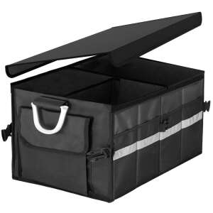 Organizator pentru portbagaj tip lada, cu buzunare laterale, pliabil, 30x58x33cm, negru 93443103 Accesorii pentru valize