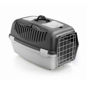 STEFANPLAST Gulliver 2 transportor gri pentru animale de companie cu ușă metalică - Transportator, cutie de mașină pentru animale de companie