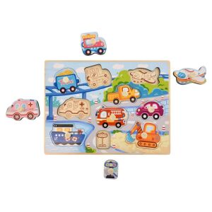 Handle Puzzle - Vehicles 131797268 - Baby Puzzle