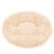 Springos cream plush donut dog bed