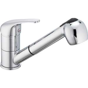 Króm konyhai mosogató csaptelep kihúzható zuhanyfejjel - Nonbrand Csaptelep