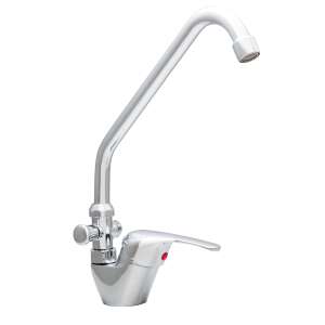 KMT POP csaptelep, króm konyhai csaptelep forgó kiömlővel - Nonbrand Csaptelep