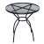Rojaplast Pescara fekete fém kerek kerti asztal