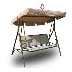 ROJAPLAST CONFORT hintaágyhoz való bézs színű tartalék tetőponyva - Hintaágy kiegészítő