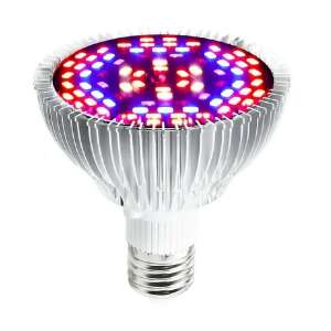 LED izzó növények termesztéséhez AxaCube®, 9,69 W valódi, teljes spektrum, E27, 78 LED, beltéri használatra 93452657 