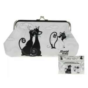 Crazy Cat's - Macskás Pénztárca - Műbőr - 20x10x1cm