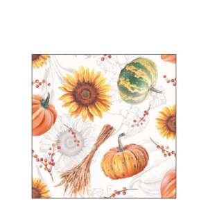 AMB.12515635 Pumpkins &amp; Sunflowers papírszalvéta 25x25cm, 20db-os 93452917 