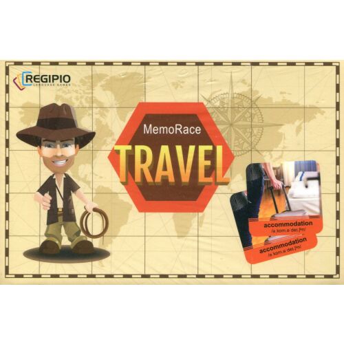 MemoRace Travel 2022 memóriajáték gyerekeknek, angol szókincs tanulás - Idegennyelvű könyv