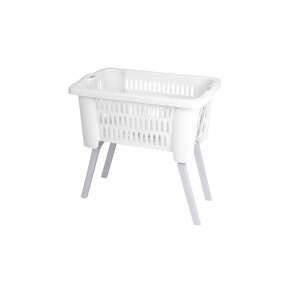 Biely kôš na prádlo s nohami, Excellent Houseware - Nádoby na špinavú bielizeň