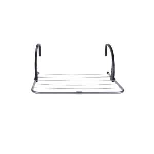 Suport de uscare a hainelor Excellent Houseware, argintiu și negru, metalic, 51x35x22 cm - Uscătoare de rufe