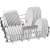 Bosch SMI4HVS00E dishwasher rack with plates