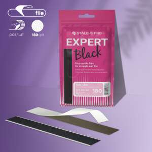Staleks Pro Expert Black eldobható körömreszelők, 180-as szemcseméret, 50 db-os csomag - Nono