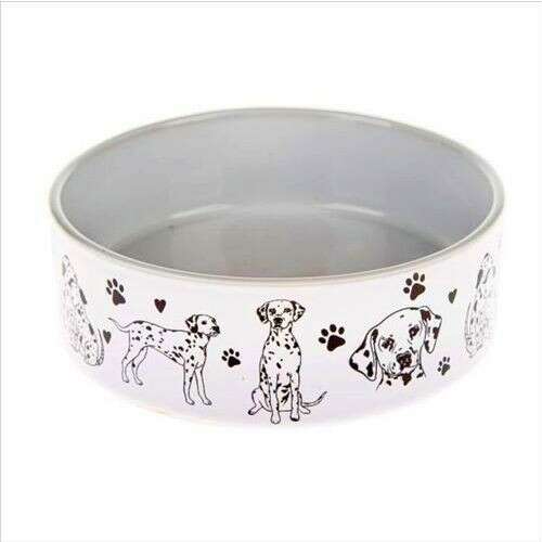 Dakls Kerámia Kutyatál - Dalmata - 15x5cm