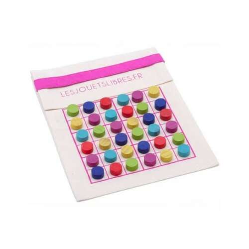 Auzou Sudoku színekkel logikai játék, logikai játék gyerekeknek, színes fa darabokkal, teljes készlet