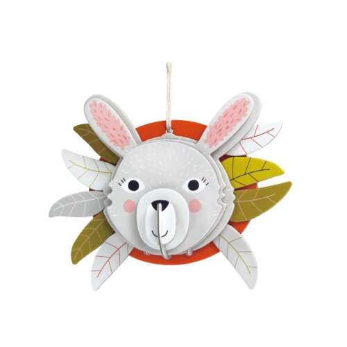 Assembled Avenir 3D Decoration Bunny, a cute paper craft decoration for kids