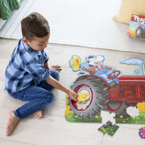 Bodenpuzzle in Form eines Traktors, Shiny Tractor Floor Puzzle