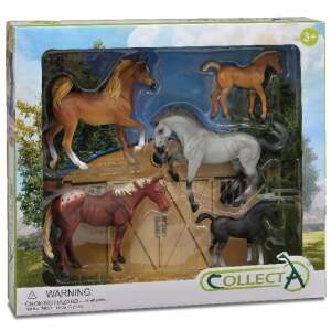 Collecta 5-piece horse figurine set, featuring a variety of breeds and colors, perfect for imaginative play - Figure