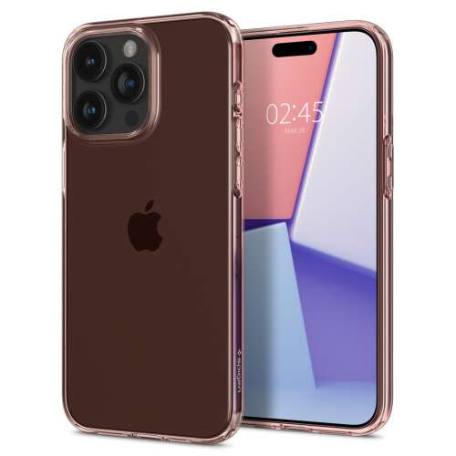 Spigen Crystal Flex átlátszó tok iPhone 15 Plus-hoz, minimalista kialakítás, véd a karcolásoktól - Spigen