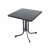 DAJAR PIZARRA összecsukható fém kerti asztal, 70 x 70 cm, szürke