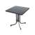DAJAR PIZARRA összecsukható fém kerti asztal, 70 x 70 cm, szürke