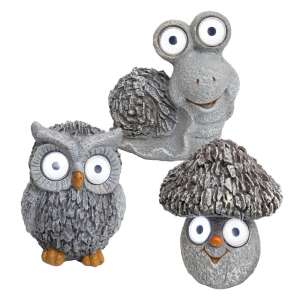 Home MX - Napelemes Kerti Lámpa - Bagoly/Csiga/Gomba - 2 db