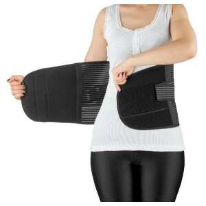 BabyJem szülés utáni állítható szülés utáni hasi öv (szín: fekete, méret: L-XL)