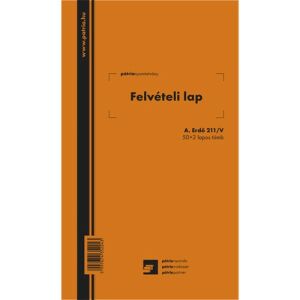 Patria - Ipari Fa Felvételi Lap - 50x2 Lapos Tömb - 145x245 mm 136826441 - Patria