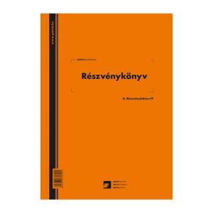 Patria Nyomda - Részvénykönyv - A/4 Álló 136826255 - Patria