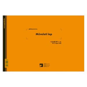 PATRIA Műveleti Lap Tömb - A/4 Fekvő - 50x3 136826359 - Patria