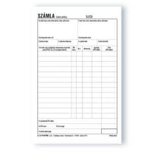 Patria - Számla Blokk - 50 x 3 lapos - A/5 álló 136825715 - Patria