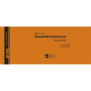 Patria - Készletkivételezési Bizonylat - 2 Tételes - 25x4 Lapos Tömb 136826195 - Patria