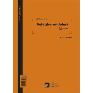 Patria Nyomda - Betegberedelési Könyv - Füzet - 56 oldal, 165x230 mm 136826287 - Üzleti nyomtatvány