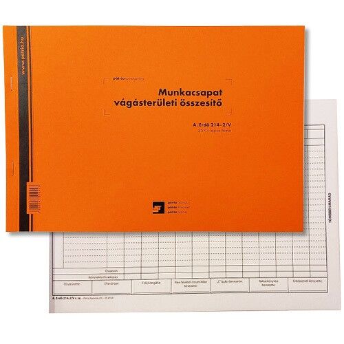 PATRIA - Munkacsoport Összesítő Tömb - A/4 Fekvő - 75 Lap 136825609