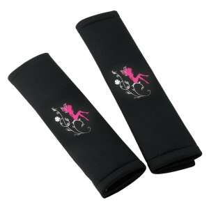 Bottari My Fairy Girl biztonsági öv párna, fekete rózsaszín tündér mintával - Bottari