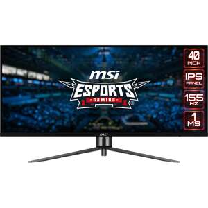 MSI MAG401QR 40 inch curved gaming monitor, 3440x1440 resolution, 155Hz refresh rate, 1ms response time, IPS panel - MSI Monitor