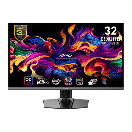 MSI MPG321URX QD-OLED 31,5 hüvelykes 4K UHD 240Hz játékmotor
