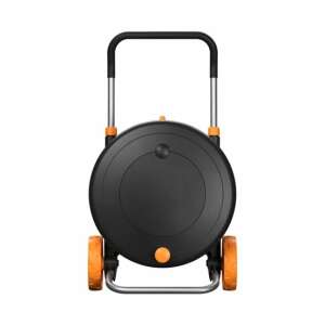 Fiskars Waterwheel L макара за маркуч с колела, черен и оранжев - Fiskars