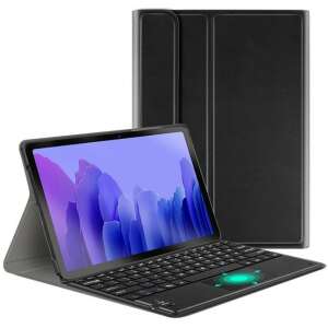 Samsung Galaxy Tab A 10.1 (2019) SM-T510 / T515, Bluetooth billentyűzetes, mappa tok, Touch Pad, mágneses rögzítés, Wooze Simple Touch, fekete 93486400 Tablet tokok