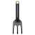 Fiskars Solid™ black garden cultivator with orange handle
