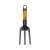 Fiskars Solid™ black garden fork with orange handle
