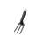 Fiskars Solid™ black garden fork with orange handle