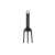 Fiskars Solid™ black garden fork with orange handle